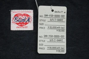 Saint Michael DRUG Distressed Workwear Jacket Brand Label