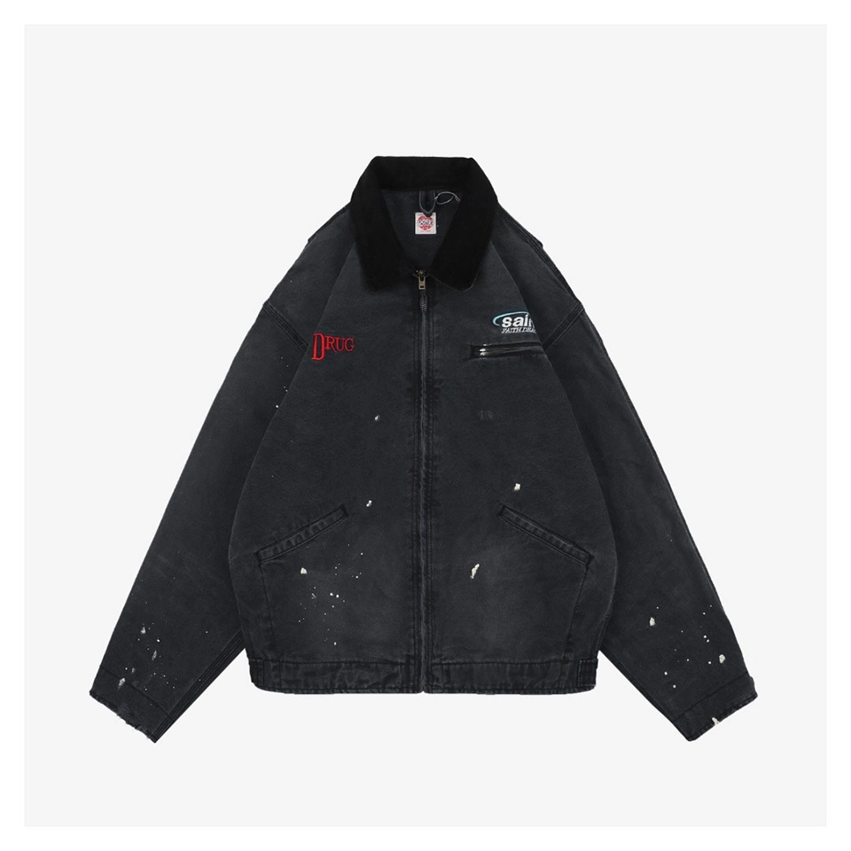 Saint Michael DRUG Distressed Workwear Jacket