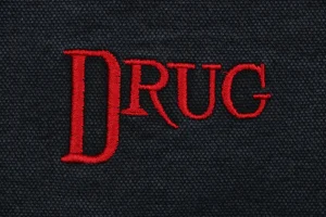 Saint Michael DRUG Distressed Workwear Jacket Letter