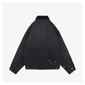 Saint Michael DRUG Distressed Workwear Jacket Back view