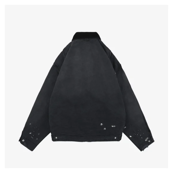 Saint Michael DRUG Distressed Workwear Jacket Back view