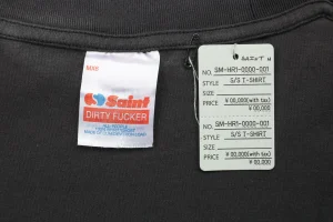 Saint Michael “Eagle & Feathers” Vintage Washed Shirt Brand label