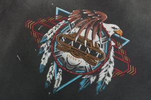 Saint Michael “Eagle & Feathers” Vintage Washed Shirt Front Print