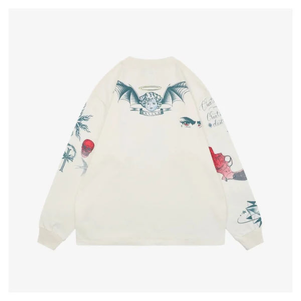 Saint Michael TATTOO Vintage Wash Graphic Shirt Back view