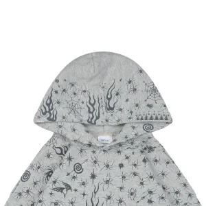 Saint Michael x Dr. Woo All-Over Printed Distressed Hoodie