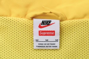 Sup x Nike Swoosh Track Jacket Yellow Brand label
