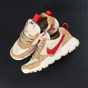 Overhead view of Tom Sachs x NikeCraft Mars Yard 2.0 sneakers