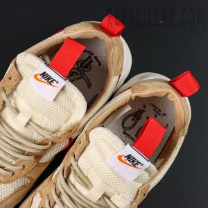 Top-down look at the Mars Yard 2.0 tongues with Nike branding and red pull tabs.