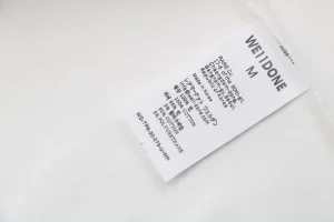 We11done 1506 Distressed Lettering Shirt White Wash label