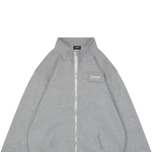 We11done Pillow Logo Zip Jacket Grey
