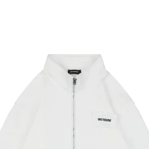 We11done Pillow Logo Zip Jacket White