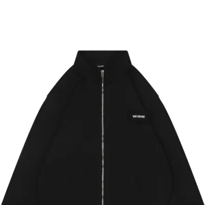 We11done Pillow Logo Zip Jacket Black