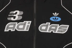 Adidas Valentine’s Day Trefoil Jacket Black Front Print