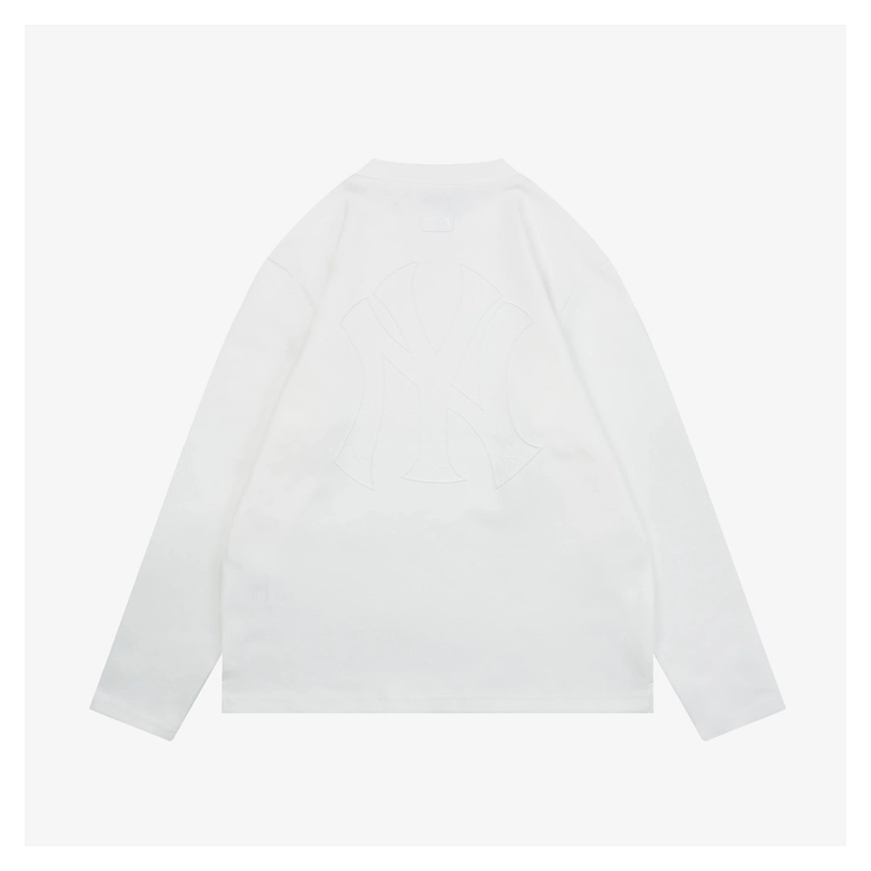 MLB Big Back NY Embroidered Shirt White Back view