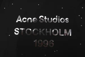 Acne Studios 1996 Mirror Logo Rhinestone Shirt Front Letter