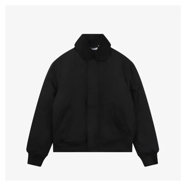 Acne Studios Detachable Suede Collar Padded Jacket Front view
