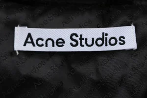 Acne Studios Detachable Suede Collar Padded Jacket Brand label