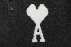Ami Heart Logo Polo Sweater Brand
