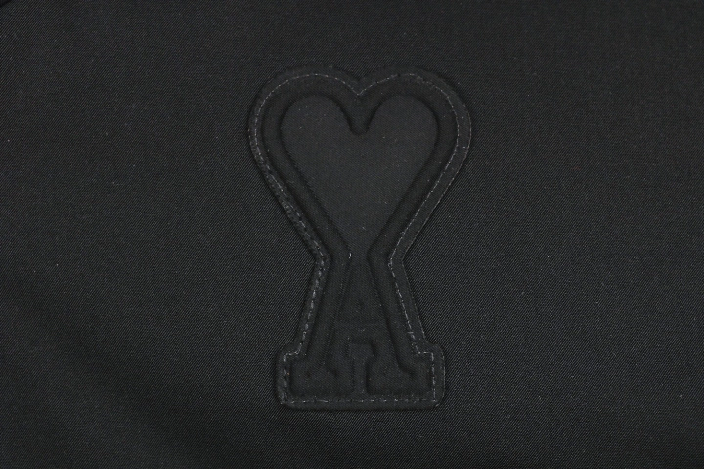 Ami Paris Heart Logo Oversized Short Puffer Jacket Black Brand