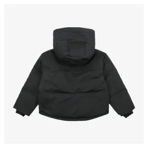 Ami Paris Heart Logo Oversized Short Puffer Jacket Black Back view