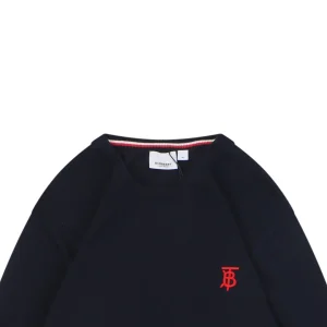 BBry BT Logo Embroidered Crewneck Sweater