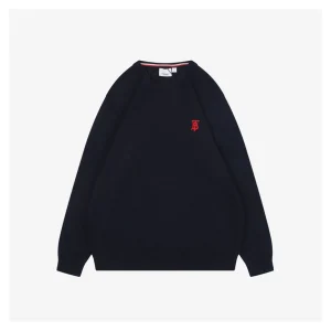 BBry BT Logo Embroidered Crewneck Sweater Front view