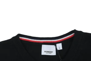 BBry BT Logo Embroidered Crewneck Sweater Collar