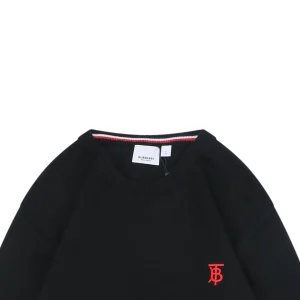 BBry BT Logo Embroidered Crewneck Sweater