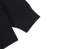 BBry BT Logo Embroidered Crewneck Sweater Cuff