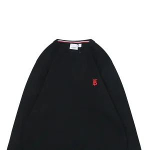 BBry BT Logo Embroidered Crewneck Sweater