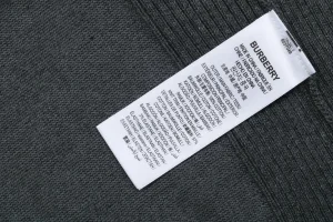 BBry BT Logo Embroidered Crewneck Sweater Grey Wash label