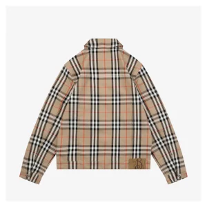 BBry Checked Cotton Two-Pocket Jacket Back view