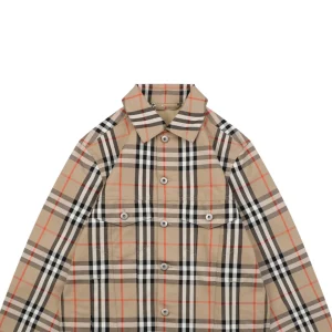 BBry Checked Cotton Two-Pocket Jacket
