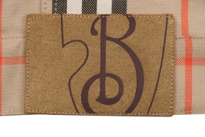 BBry Checked Cotton Two-Pocket Jacket Brand label