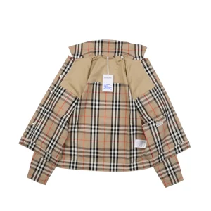 BBry Checked Cotton Two-Pocket Jacket Lining