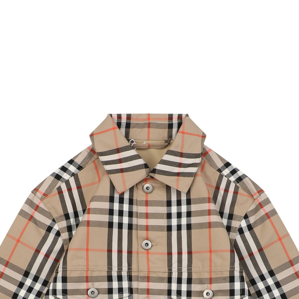 BBry Checked Cotton Two-Pocket Jacket
