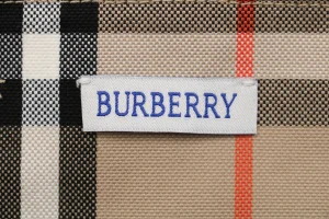 BBry Checked Cotton Two-Pocket Jacket Brand label