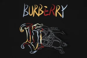 BBry Colorful Knight Embroidered Crewneck Sweatshirt Black Back Print