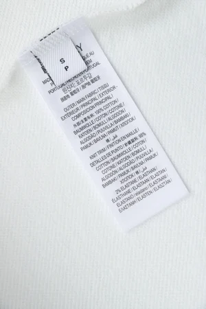 BBry Colorful Knight Embroidered Crewneck Sweatshirt White Wash label