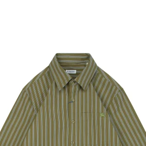 BBry Equestrian Logo Pocket Striped Shirt
