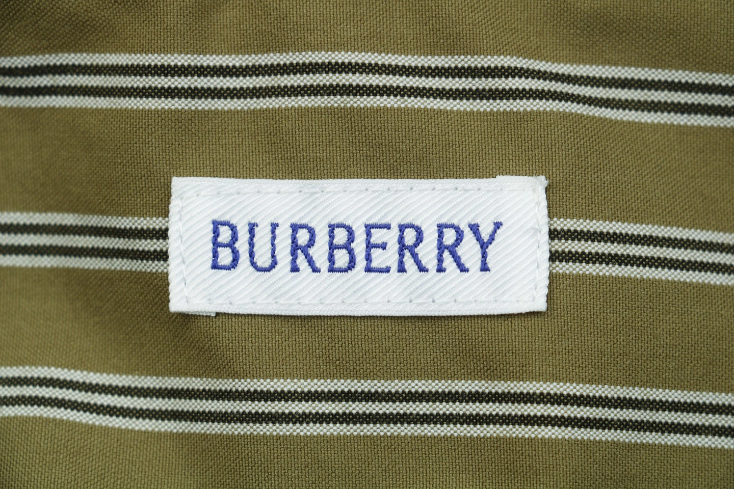 BBry Equestrian Logo Pocket Striped Shirt Brand label