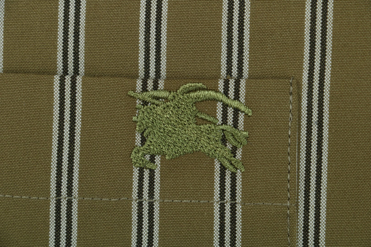 BBry Equestrian Logo Pocket Striped Shirt Brand