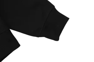 BBry Multicolor Equestrian Print Hoodie Black Cuff