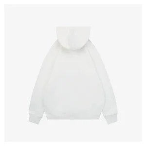 BBry Multicolor Equestrian Print Hoodie White