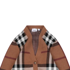 BBry Oversized Check Wool Cardigan