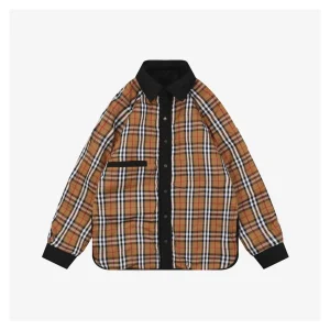 BBry Reversible Vintage Check Multi-Pocket Jacket