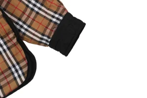 BBry Reversible Vintage Check Multi-Pocket Jacket Cuff