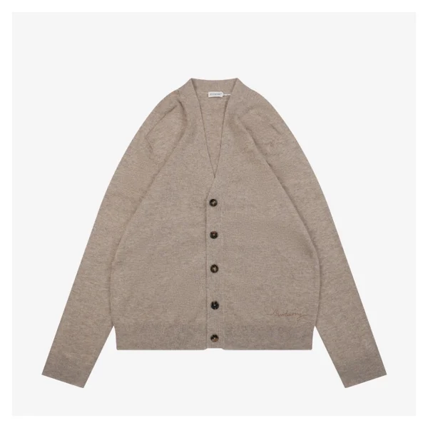 BBry Signature Hem Cashmere Cardigan Front view