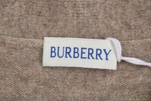 BBry Signature Hem Cashmere Cardigan Brand label