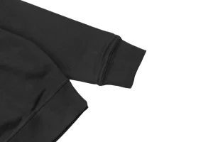 BBry Teddy Appliqué Crewneck Sweatshirt Black Cuff